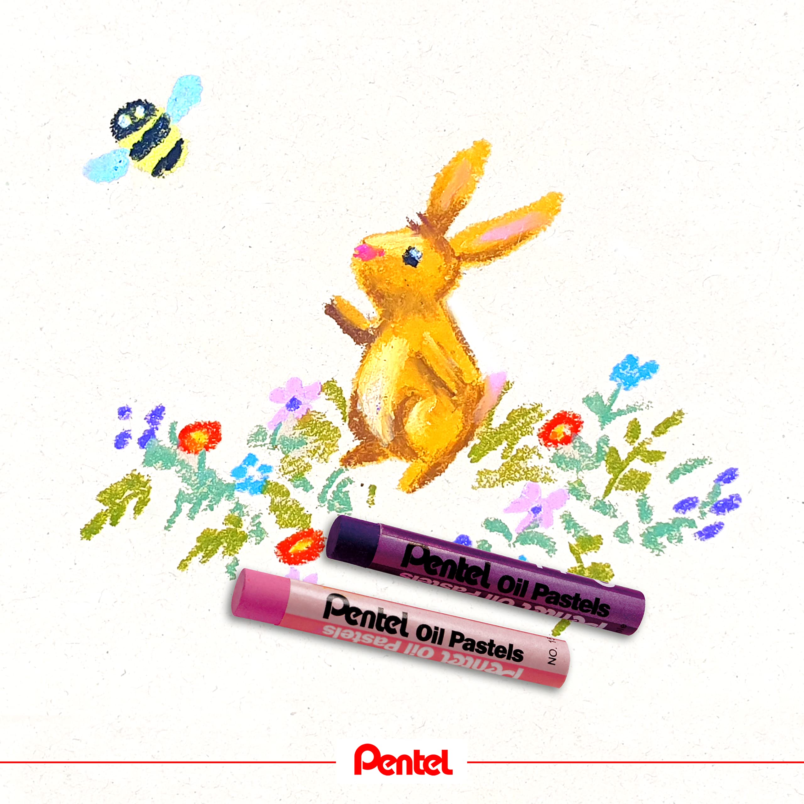 pentel-arts-phn-50u-pastels-l-huile-bo-te-de-50-couleurs-assorties image 6