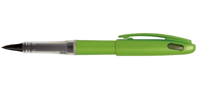 pentel-tradio-soft-feutre-plume-vert-pomme-encre-noire-lot-de-12 image 1