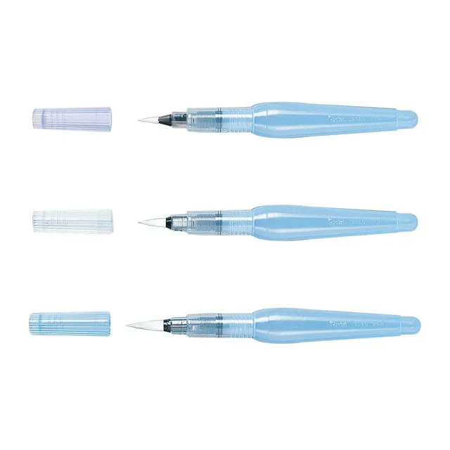 pentel-aquash-brush-frh-pinceau-r-servoir-d-eau-10-ml-lot-de-3-fin-moyen-large image 1