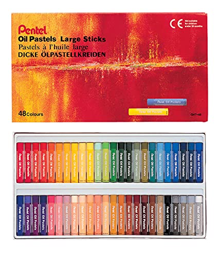 pentel-gh-48-bo-te-de-48-pastels-l-huile-10-mm-couleurs-assorties image 8