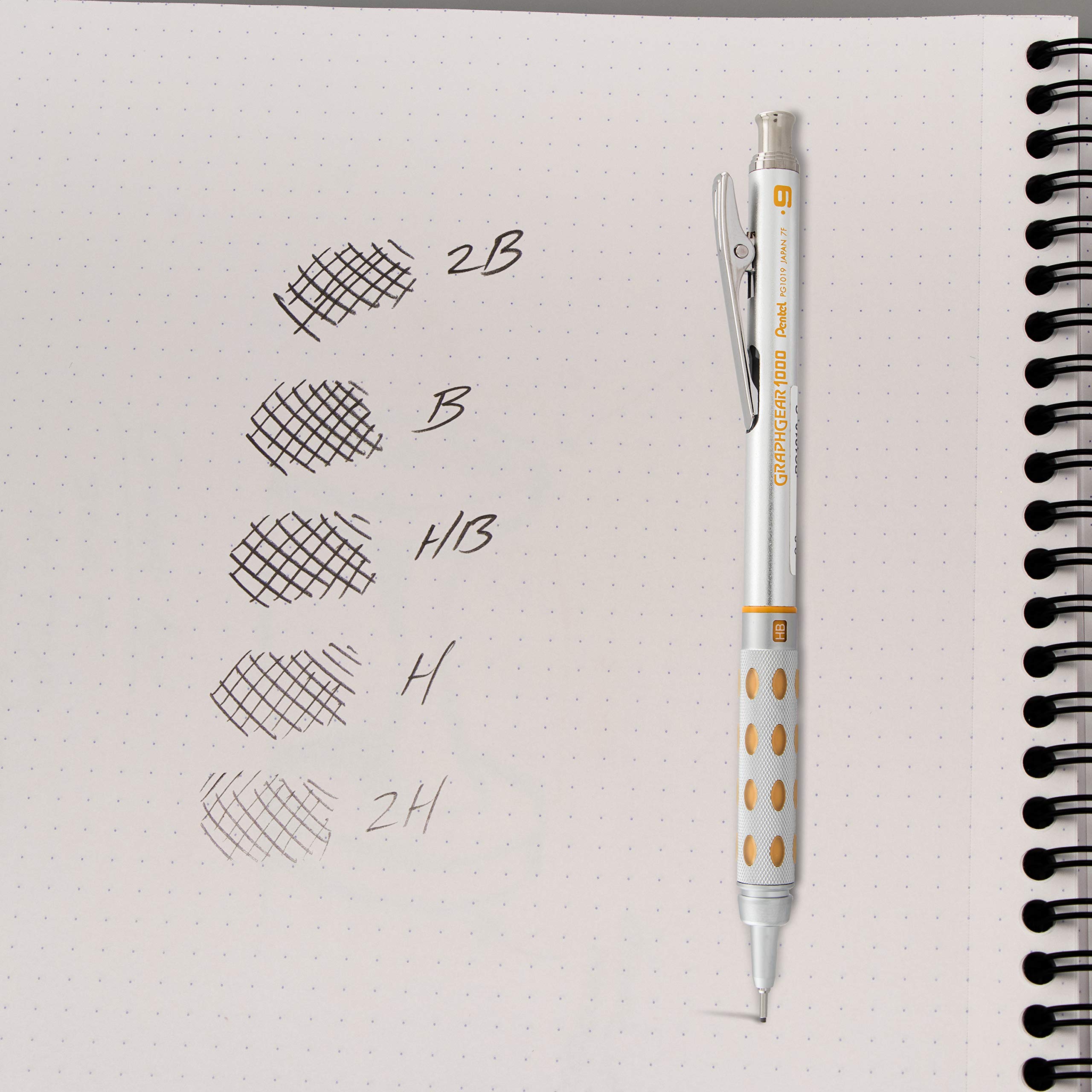 pentel-super-hi-polymer-mines-0-9-mm-2h-lot-de-12-tuis-de-15-mines image 5