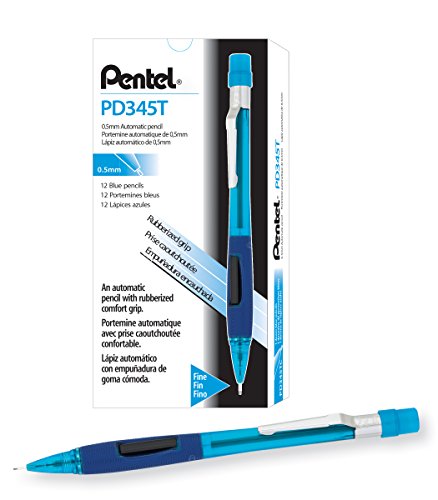 pentel-pd345t-graph-lot-de-12-porte-mines-0-5-mm-canon-fixe-4-mm-noir image 3