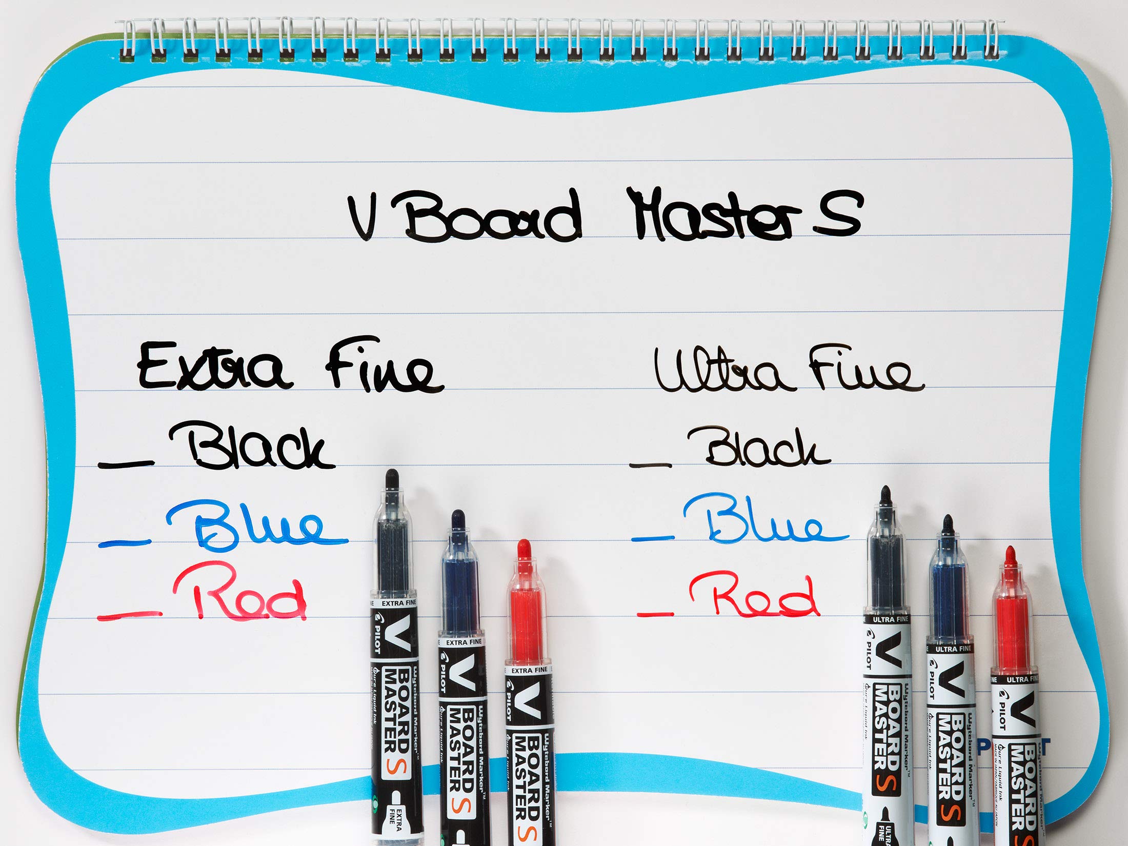 pilot-v-board-master-s-lot-de-4-marqueurs-tableau-blanc-effa-ables-2-bleus-2-noi image 5