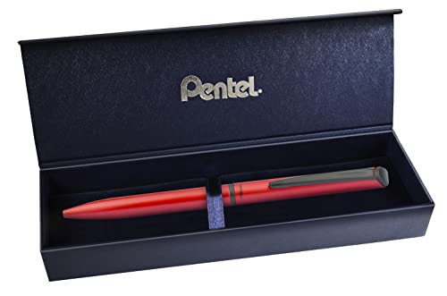 pentel-energel-bl2507-roller-gel-premium-r-tractable-0-7-mm-m-tal-rouge-mat-coff image 5