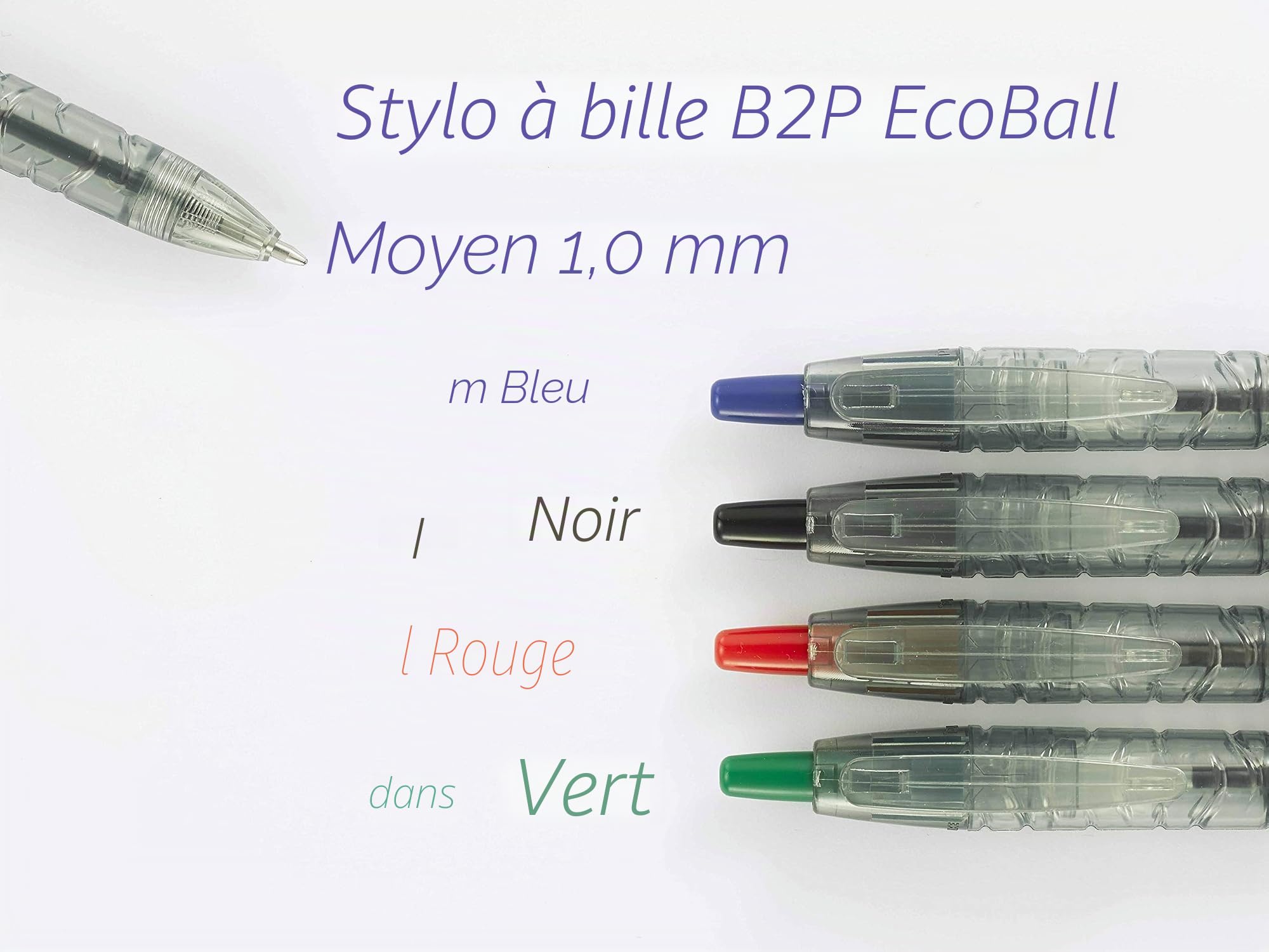 pilot-b2p-ecoball-begreen-stylo-bille-r-tractable-1-0-mm-bleu-lot-de-10-10-recha image 6