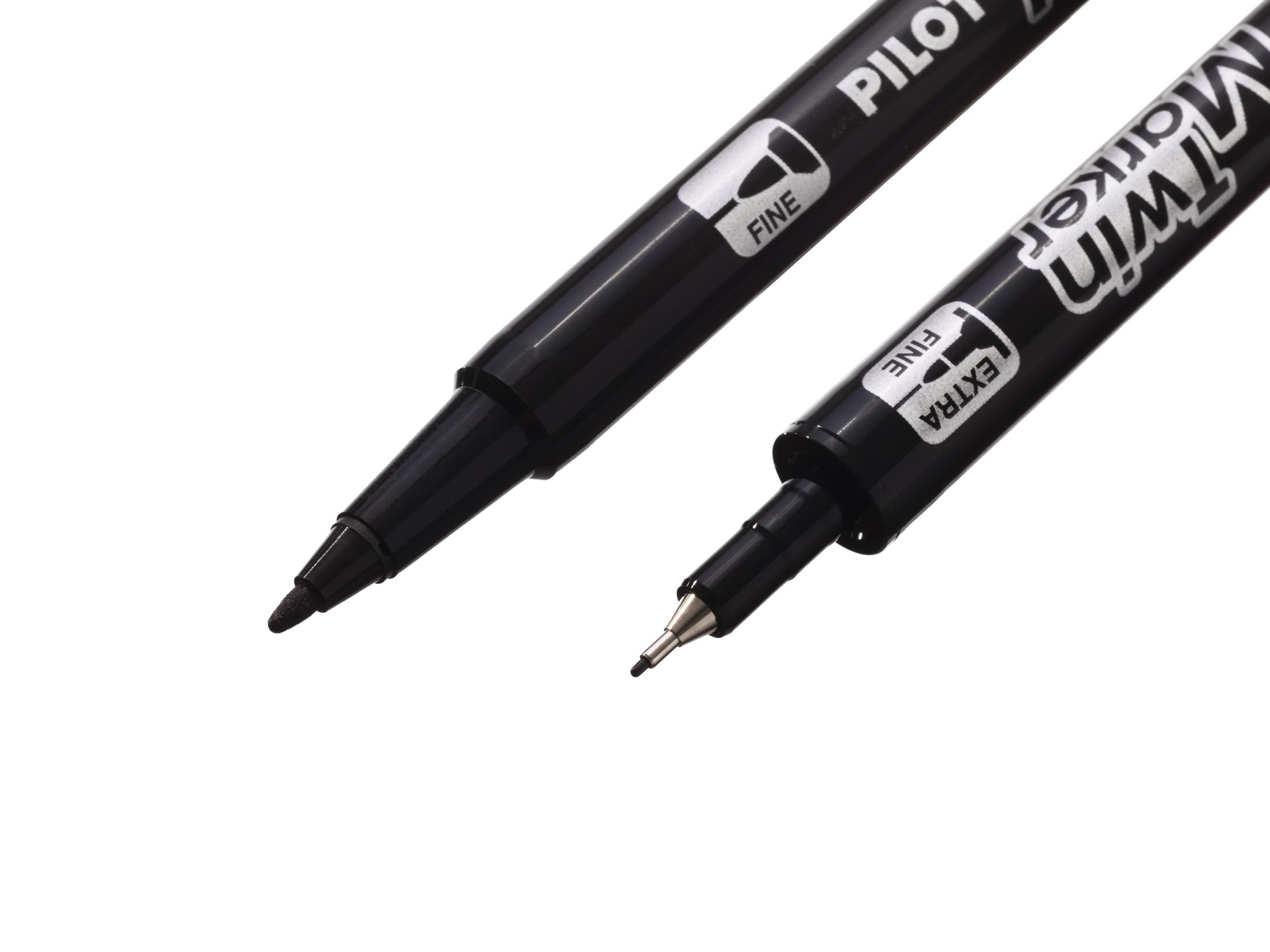 pilot-twin-marker-lot-de-4-marqueurs-permanents-2-en-1-noir-double-pointe-fine-0 image 4