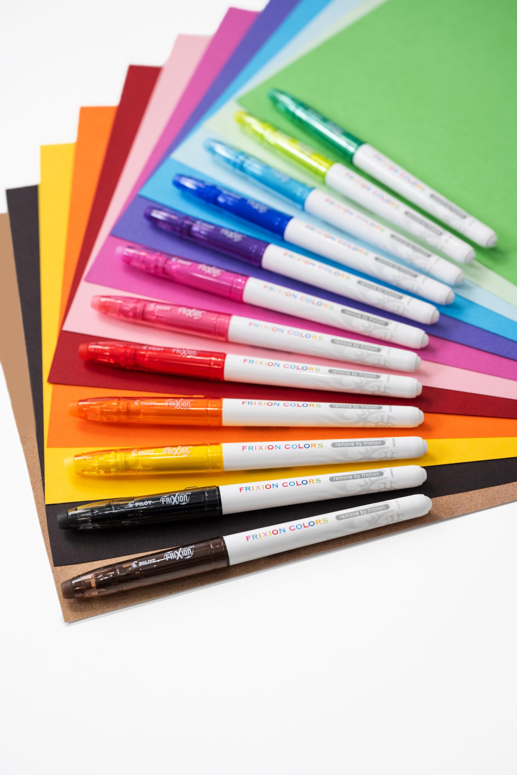 pilot-frixion-colors-feutres-effa-ables-pointe-moyenne-conique-lot-de-12-couleur image 2
