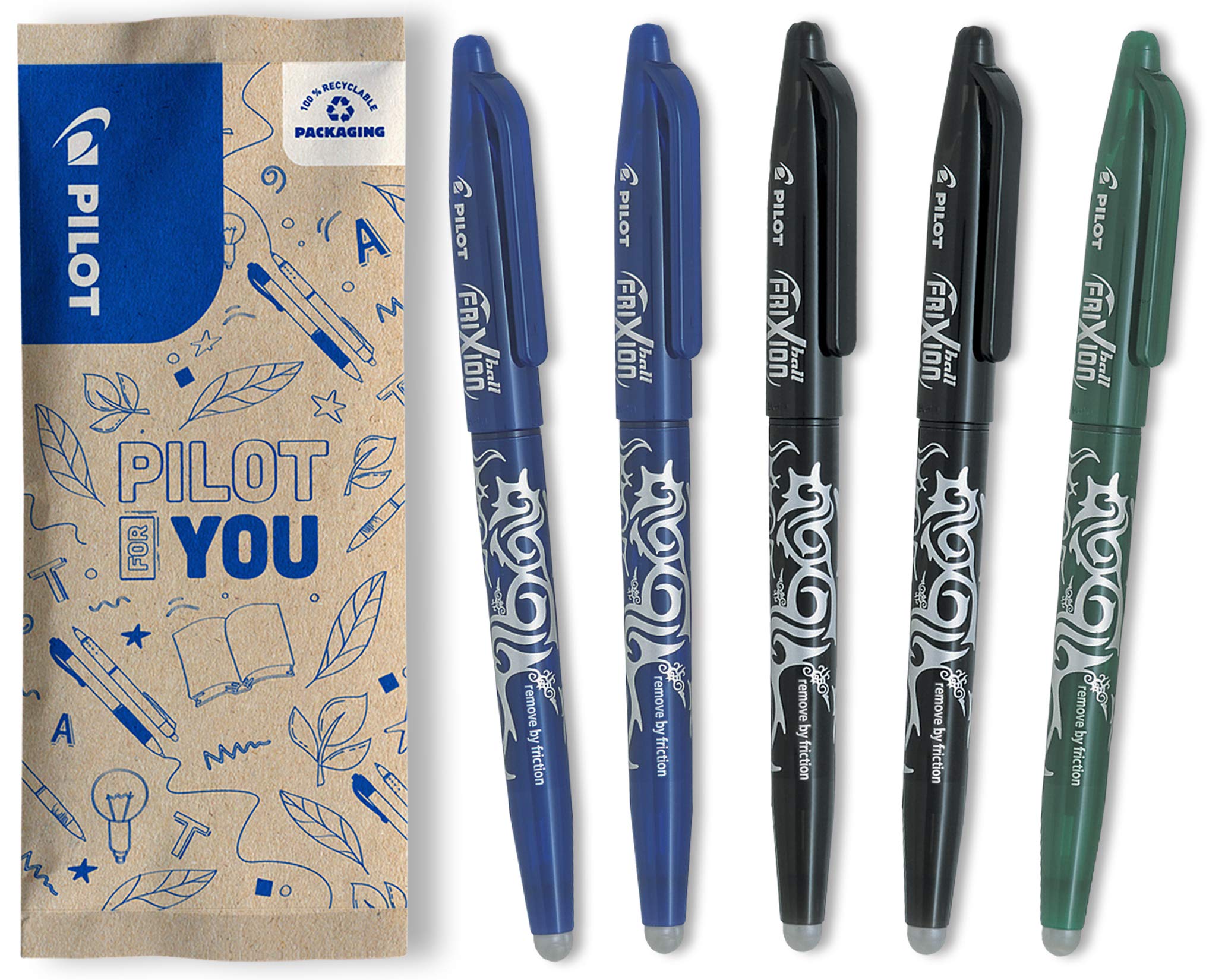pilot-frixion-ball-07-pochette-de-15-rollers-effa-ables-pointe-moyenne-couleurs- image 6