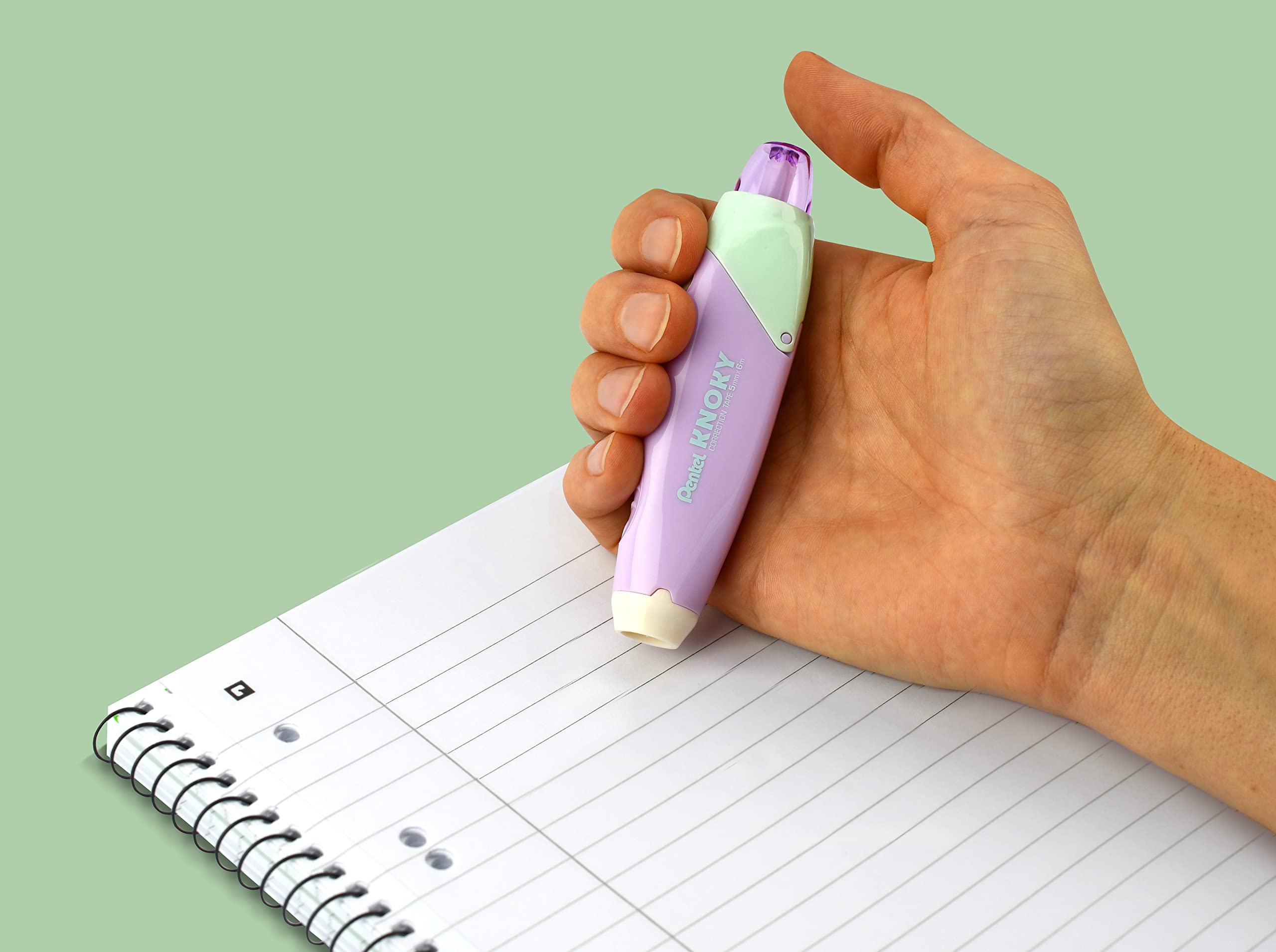 pentel-knoky-xztt805-ruban-correcteur-r-tractable-rechargeable-5-mm-x-6-m-violet image 4