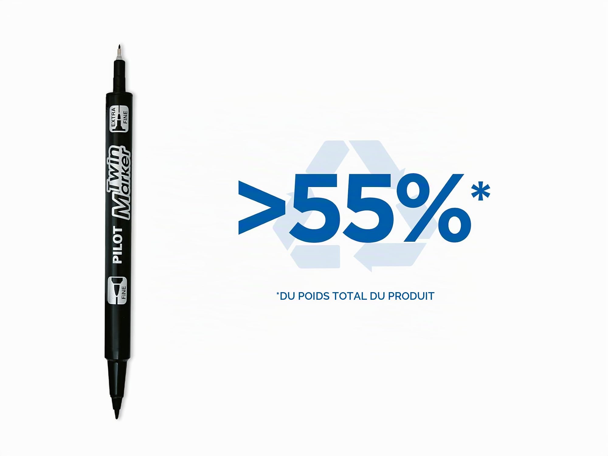 pilot-twin-marker-lot-de-4-marqueurs-permanents-2-en-1-noir-double-pointe-fine-0 image 3