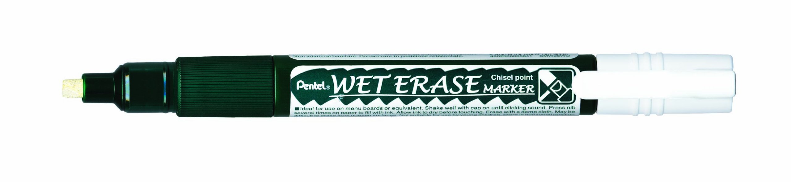 pentel-arts-smw26-marqueur-craie-blanc-pointe-biseaut-e-1-pi-ce image 1