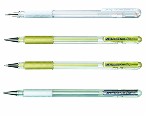 pentel-hybrid-gel-grip-k118-4-festif-roller-gel-m-tallis-0-8-mm-pochette-de-4 image 5