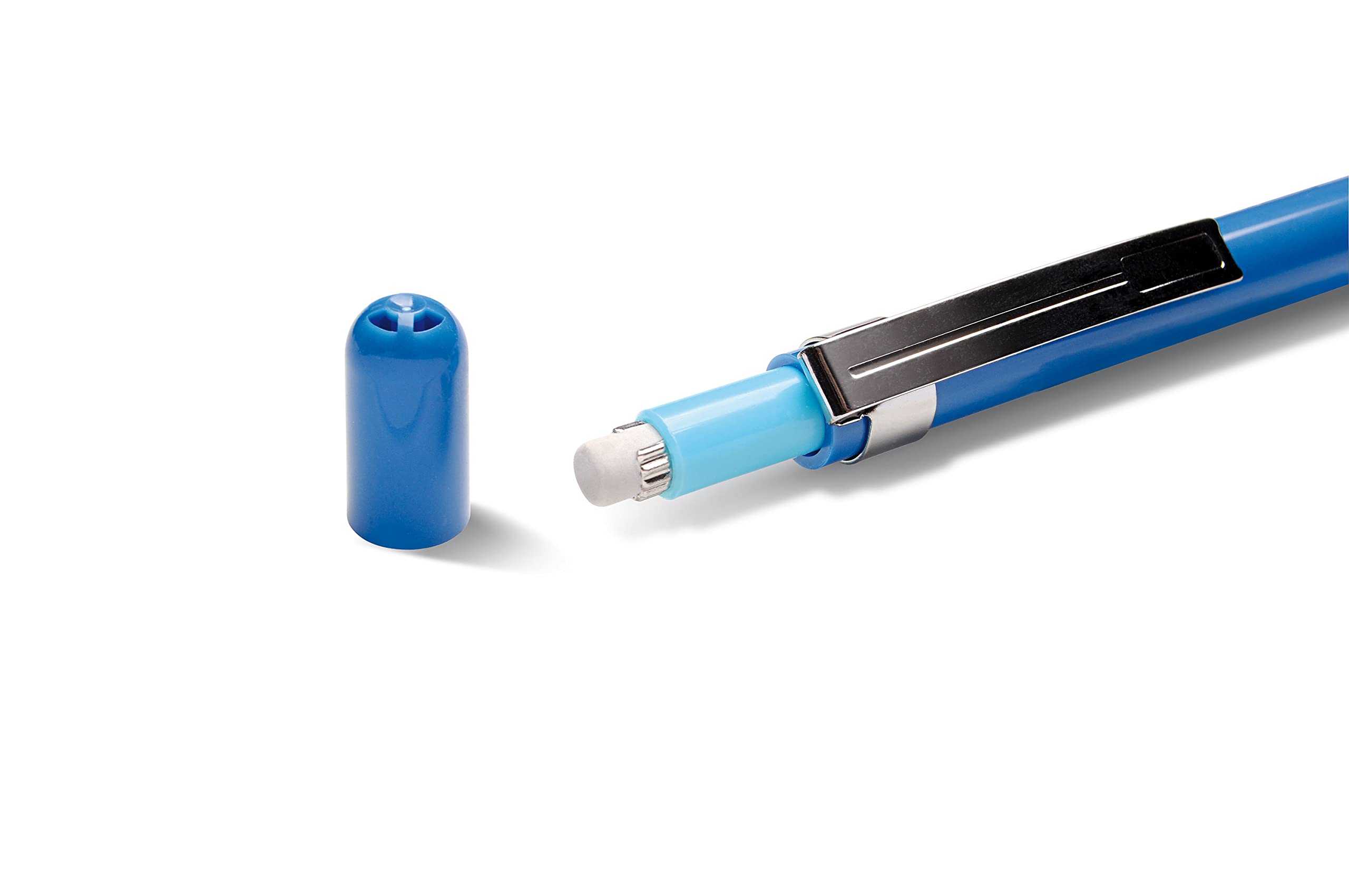 pentel-a317-porte-mines-0-7-mm-canon-fixe-4-mm-corps-bleu-tui-12-mines image 5