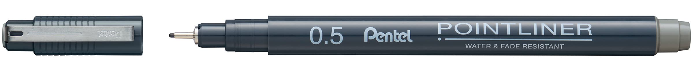 pentel-arts-pointliner-s20p-feutre-technique-0-5-mm-gris-lot-de-12 image 1