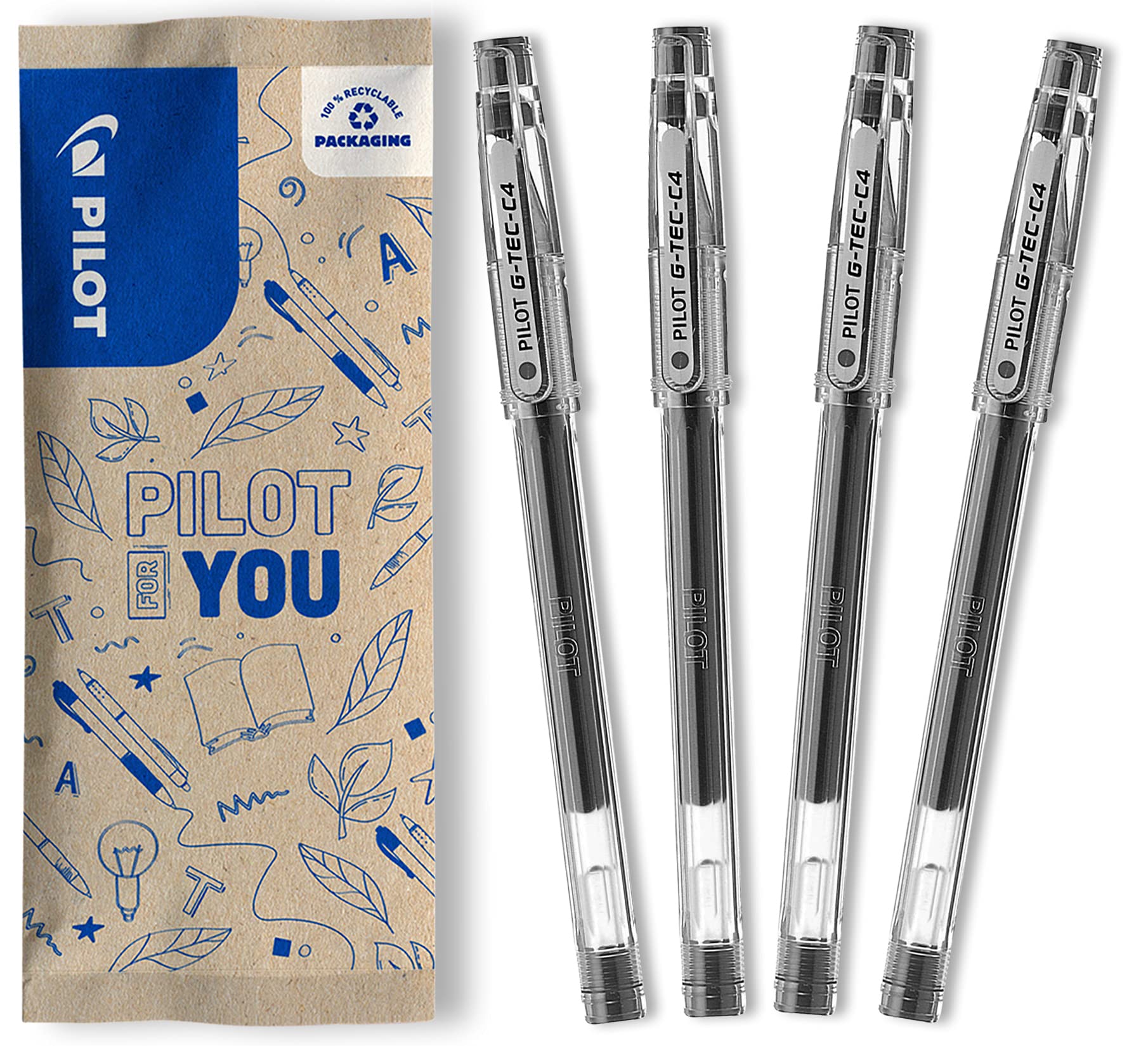 pilot-g-tec-c4-roller-gel-pointe-ultra-fine-0-4-mm-lot-de-4-couleurs image 8