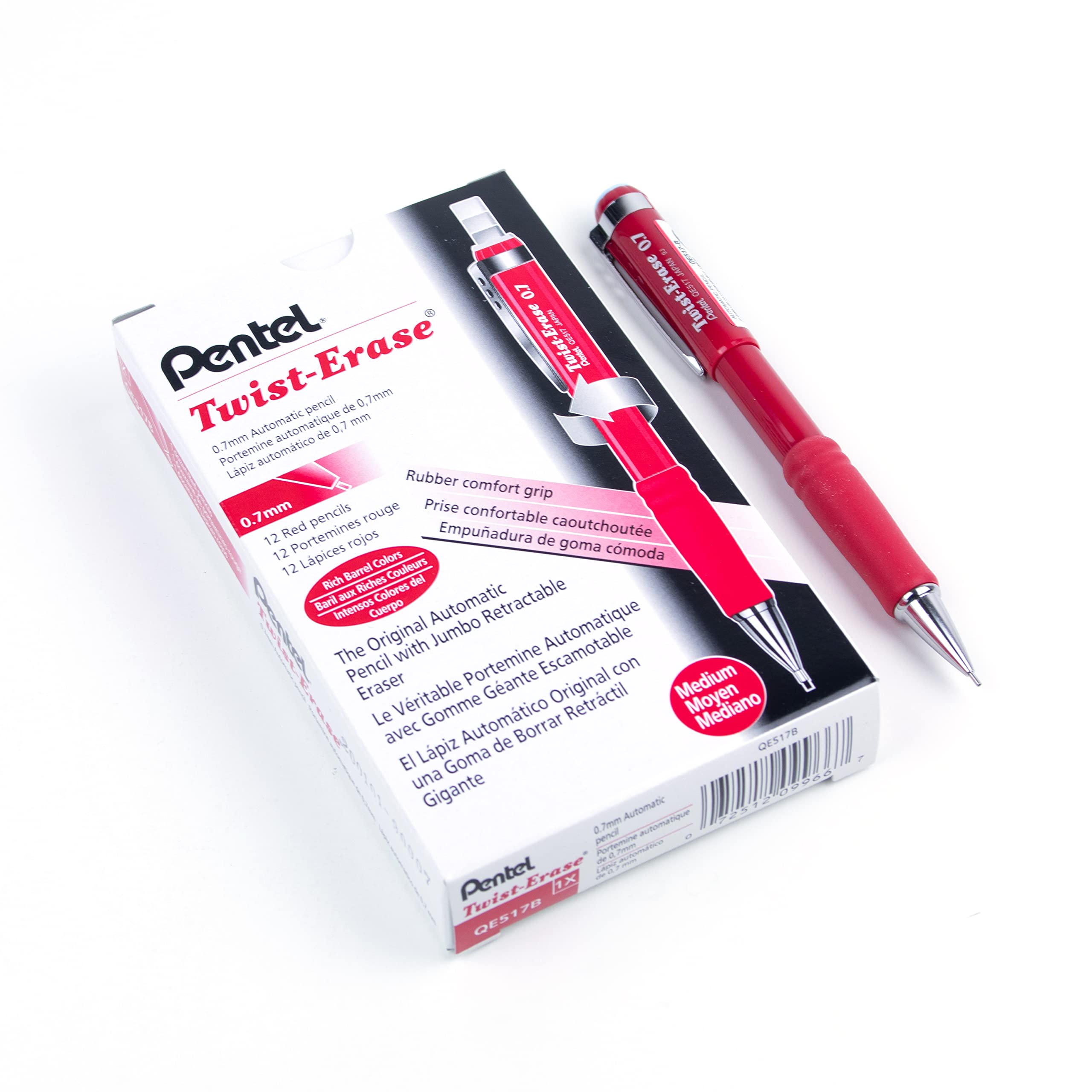 pentel-twist-erase-iii-qe517-porte-mine-0-7-mm-turquoise-lot-de-12 image 7
