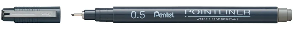 pentel-arts-pointliner-s20p-feutre-technique-0-5-mm-gris-lot-de-12 image 1