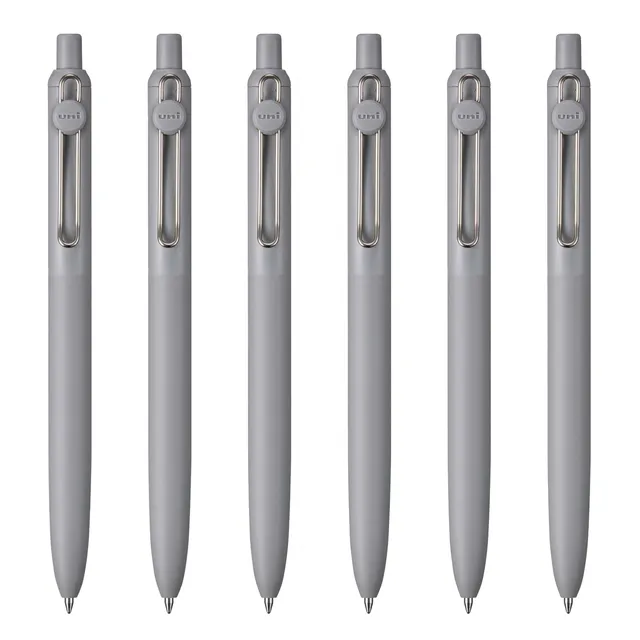 uni-ball-zento-roller-encre-gel-liquide-r-tractable-0-7-mm-noir-lot-de-6 image 1
