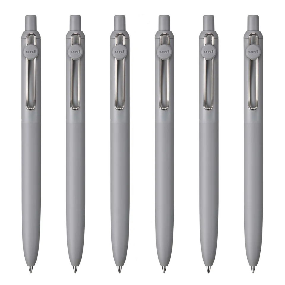 uni-ball-zento-roller-encre-gel-liquide-r-tractable-0-7-mm-noir-lot-de-6 image 1
