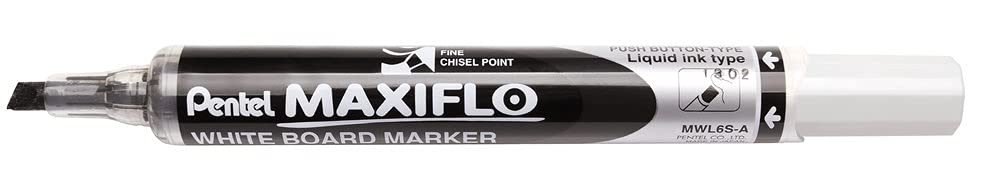 pentel-maxiflo-mwl6s-4-marqueur-tableau-blanc-pointe-biseaut-e-pochette-4-couleu image 2