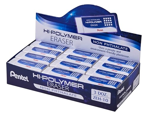 pentel-zeh-10-gomme-blanche-rectangulaire-tous-papiers-lot-de-36 image 6