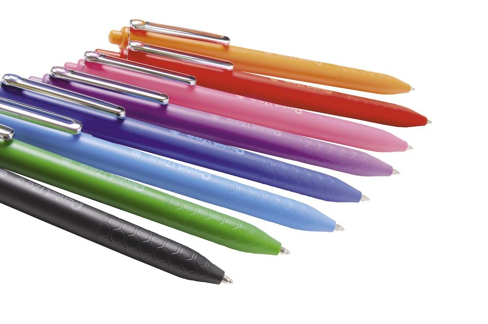 pentel-izee-bx470-lot-de-12-stylos-bille-r-tractables-1-0-mm-bleu image 5