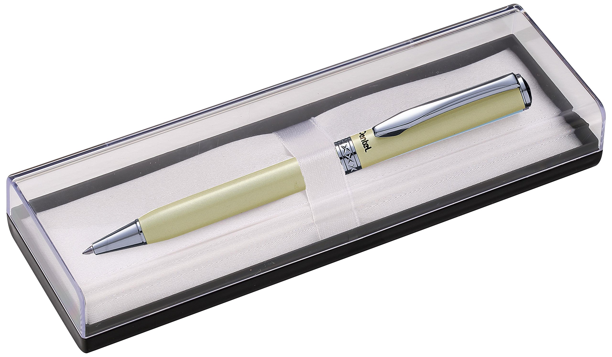 pentel-sterling-stylo-bille-r-tractable-cr-me-0-7-mm-noir image 1