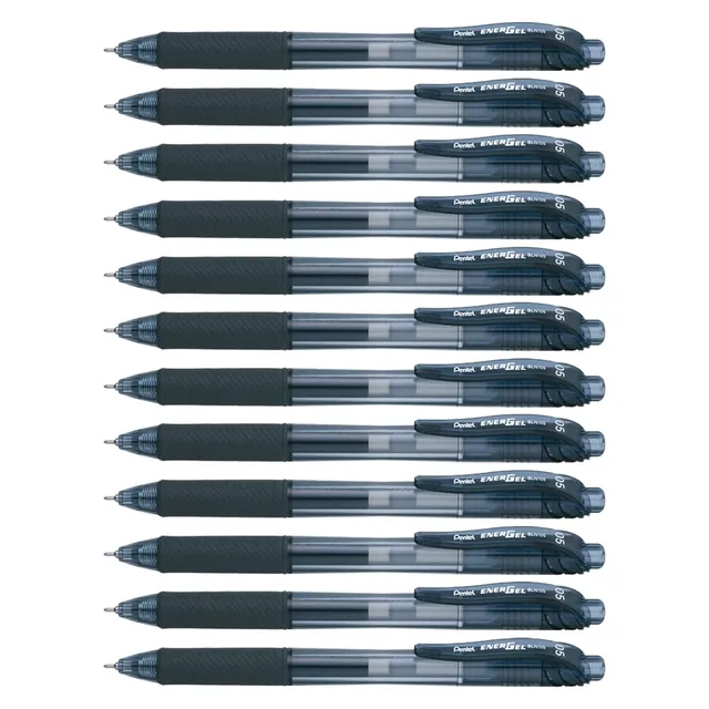 pentel-energel-bl107-lrn5-roller-gel-r-tractable-0-5-mm-noir-lot-de-12 image 1