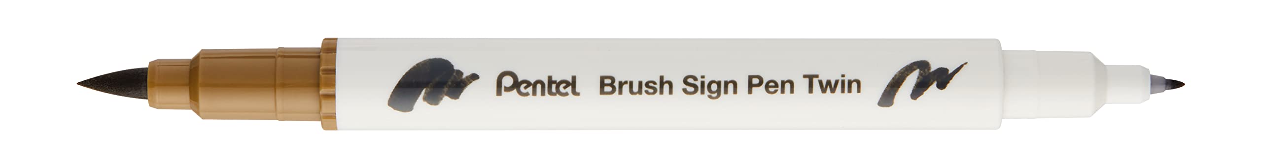 pentel-arts-brush-sign-pen-twin-sesw30c-bois-brut-lot-de-10-feutres-pinceau-bi-p image 2