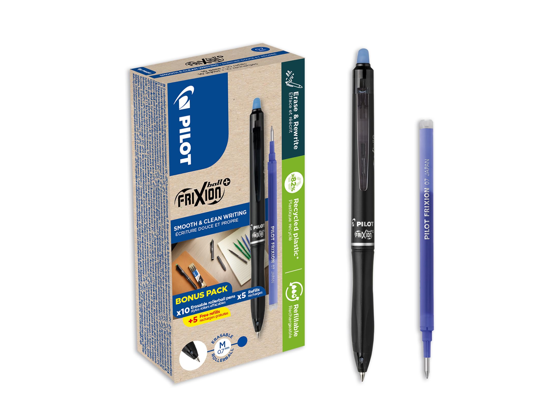pilot-frixion-ball-plus-x-one-piece-dition-limit-e-lot-3-rollers-effa-ables-0-7- image 8