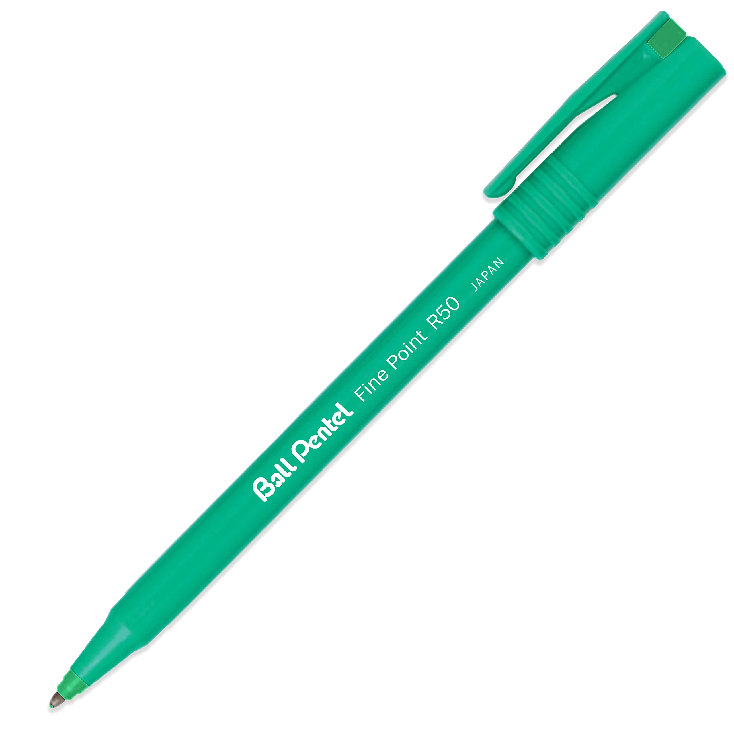 pentel-r50-roller-encre-liquide-0-8-mm-lot-de-4-noir-bleu-rouge-vert image 5