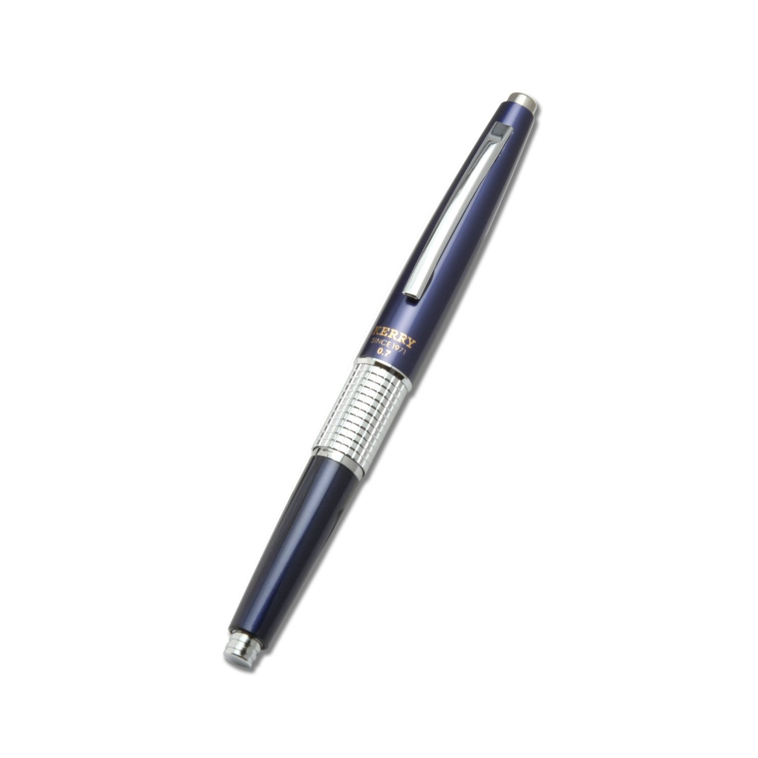pentel-kerry-porte-mine-0-7-mm-avec-capuchon-corps-bleu-marine-laqu-coffret-cade image 2
