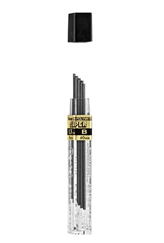 pentel-super-hi-polymer-ch13-lot-de-12-tuis-de-8-mines-graphite-1-3-mm-densit-b- image 5