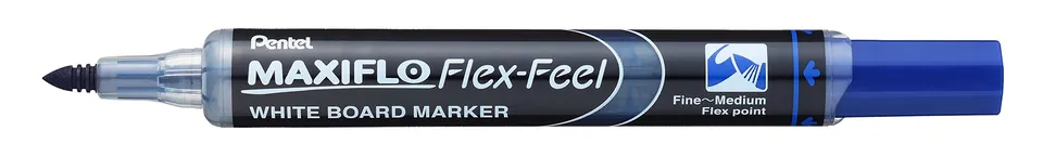 pentel-maxiflo-flex-feel-mwl5sbf-marqueur-tableau-blanc-r-encrable-bleu-pointe-f image 1
