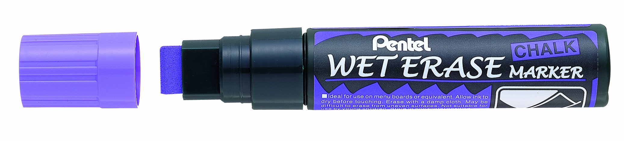pentel-weterase-marqueur-pour-vitre-violet-pointe-biseaut-e-lot-de-12 image 1