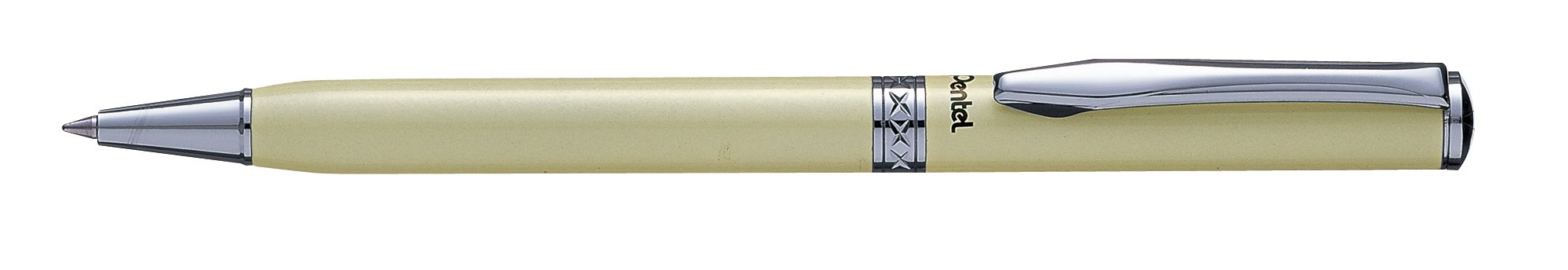 pentel-sterling-stylo-bille-r-tractable-cr-me-0-7-mm-noir image 2