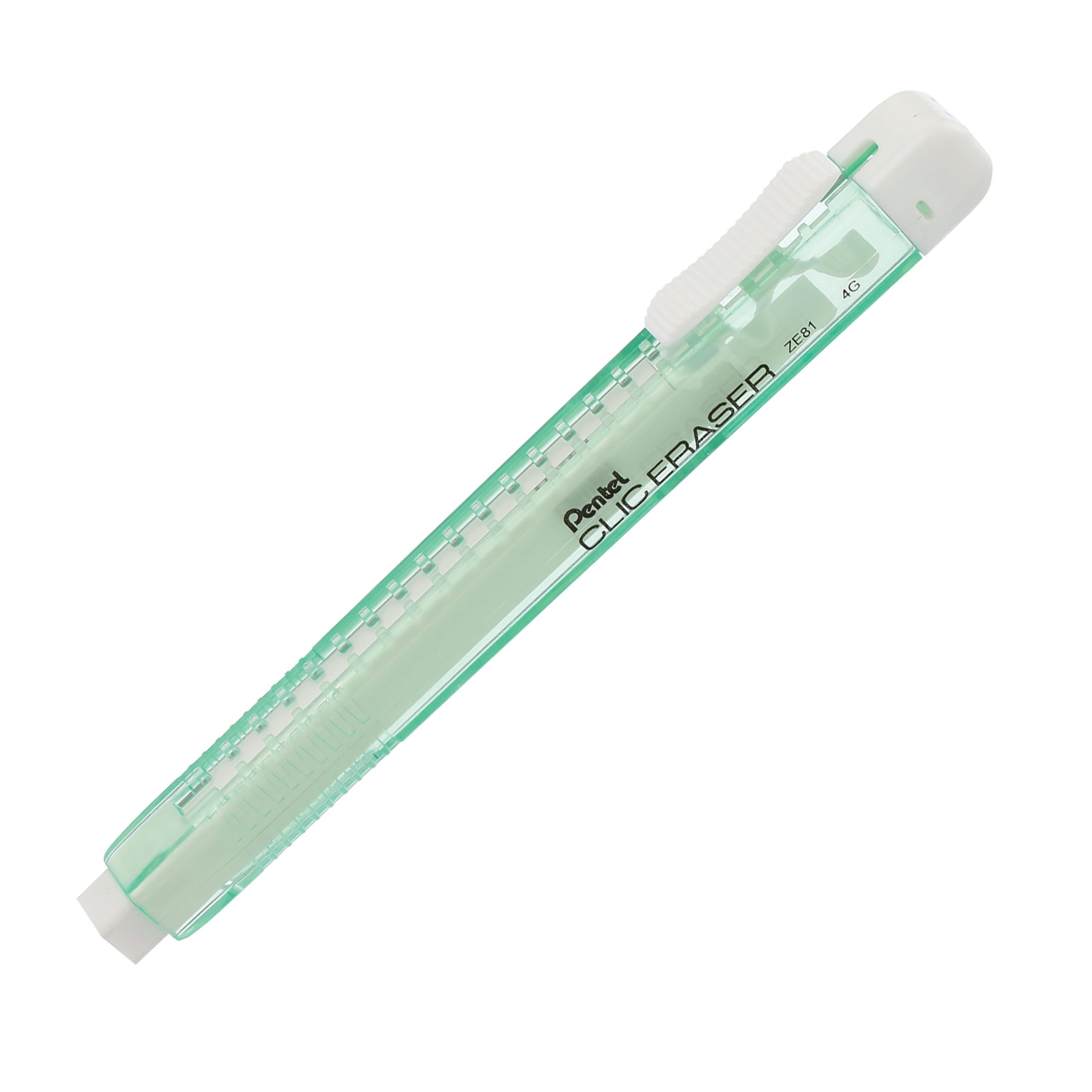 pentel-clic-eraser-ze81-stylo-gomme-rechargeable-corps-vert-clair-lot-de-12 image 3