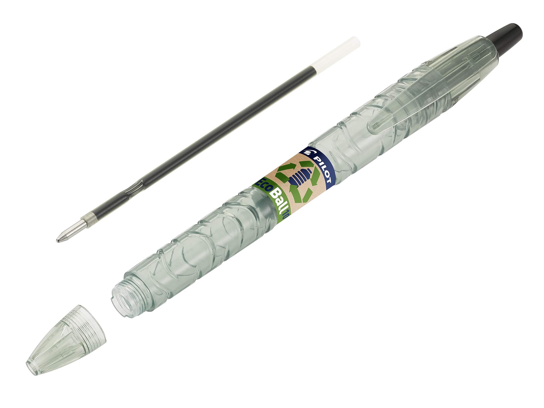pilot-b2p-ecoball-begreen-stylo-bille-r-tractable-1-0-mm-bleu-lot-de-10-10-recha image 5