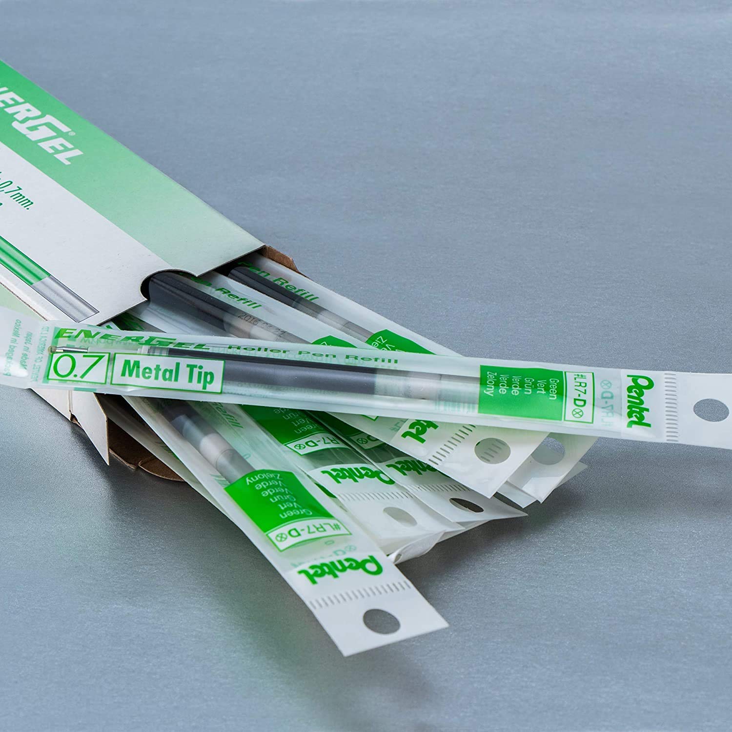pentel-energel-lr7-d-recharge-roller-gel-0-7-mm-vert image 6