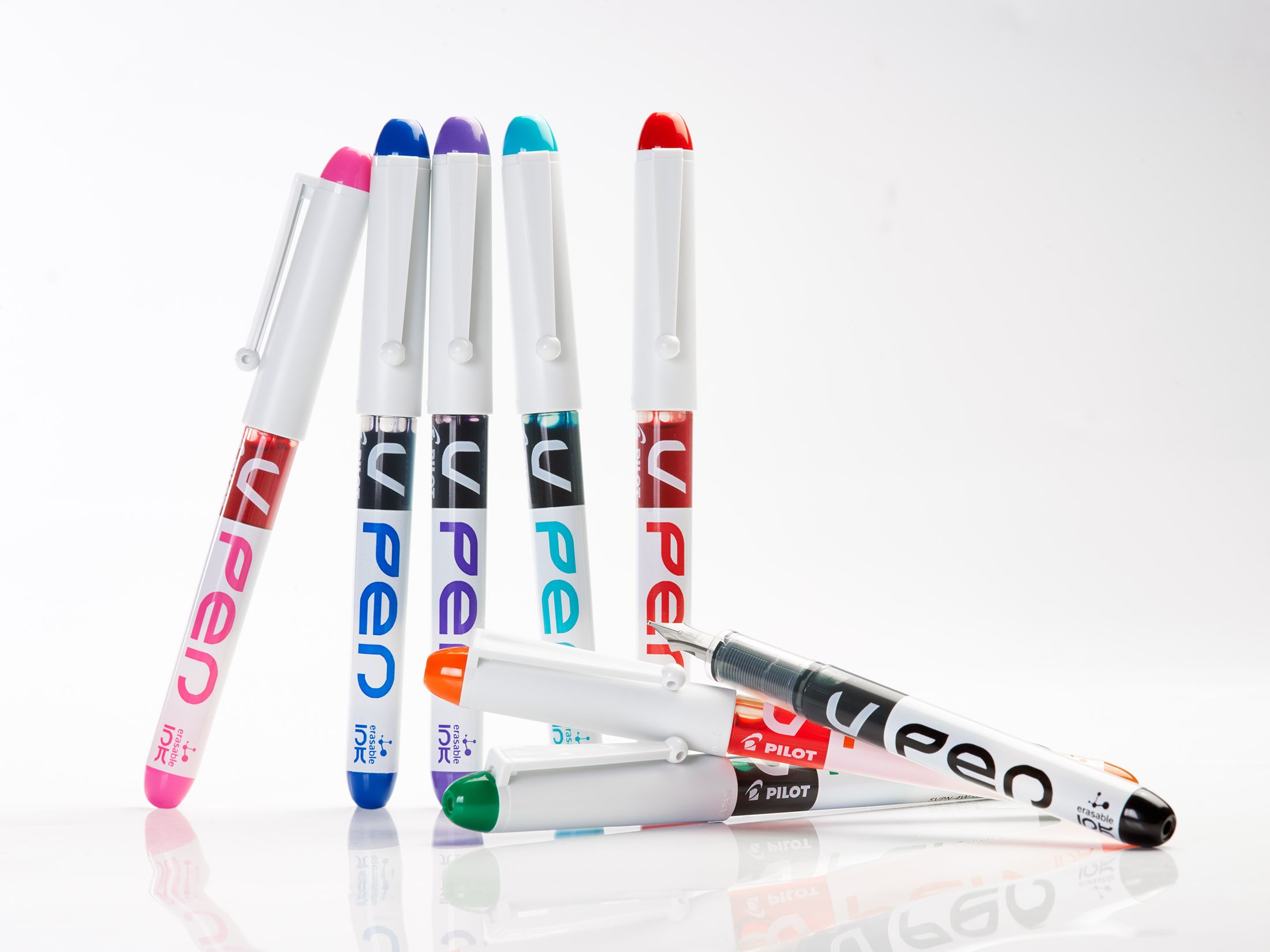 pilot-v-pen-effa-able-6-stylos-plume-bleu-plume-moyenne image 6