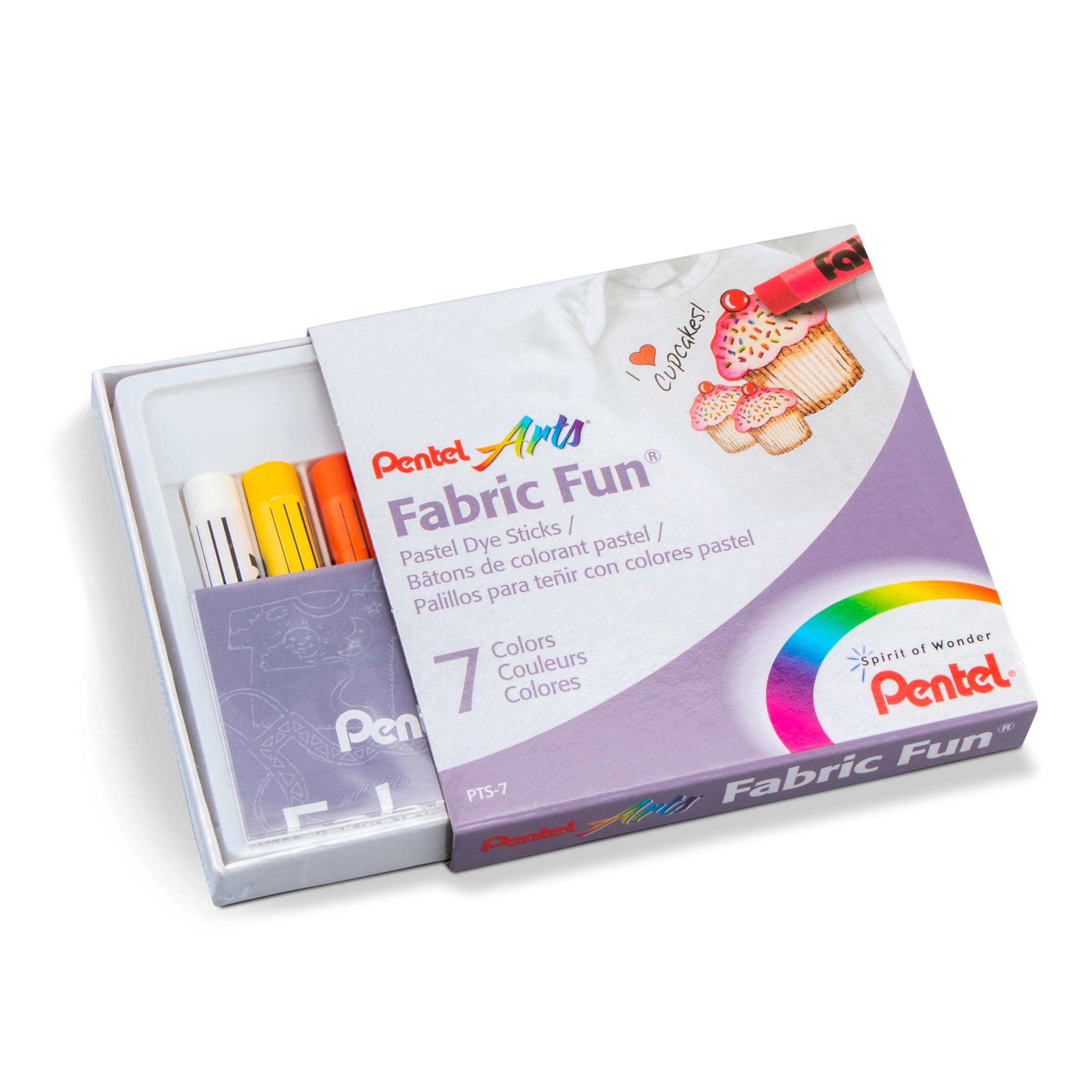pentel-arts-kit-cr-atif-fabric-fun-pts-7-gel-roller-tissu-bn15-noir-avec-chausse image 6