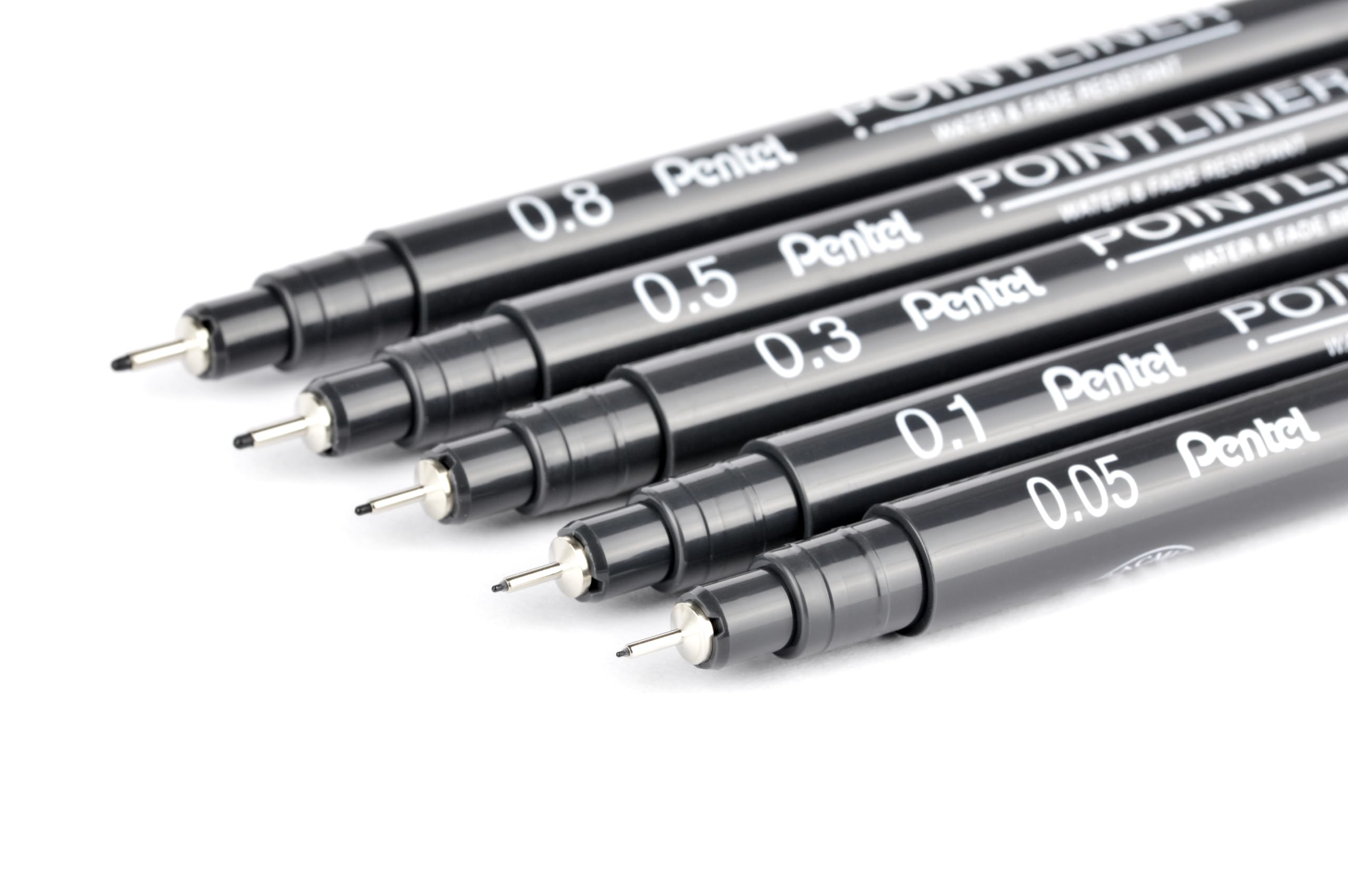 pentel-pointliner-s20p-5-lot-de-5-feutres-fins-noirs-0-05-0-8-mm image 3