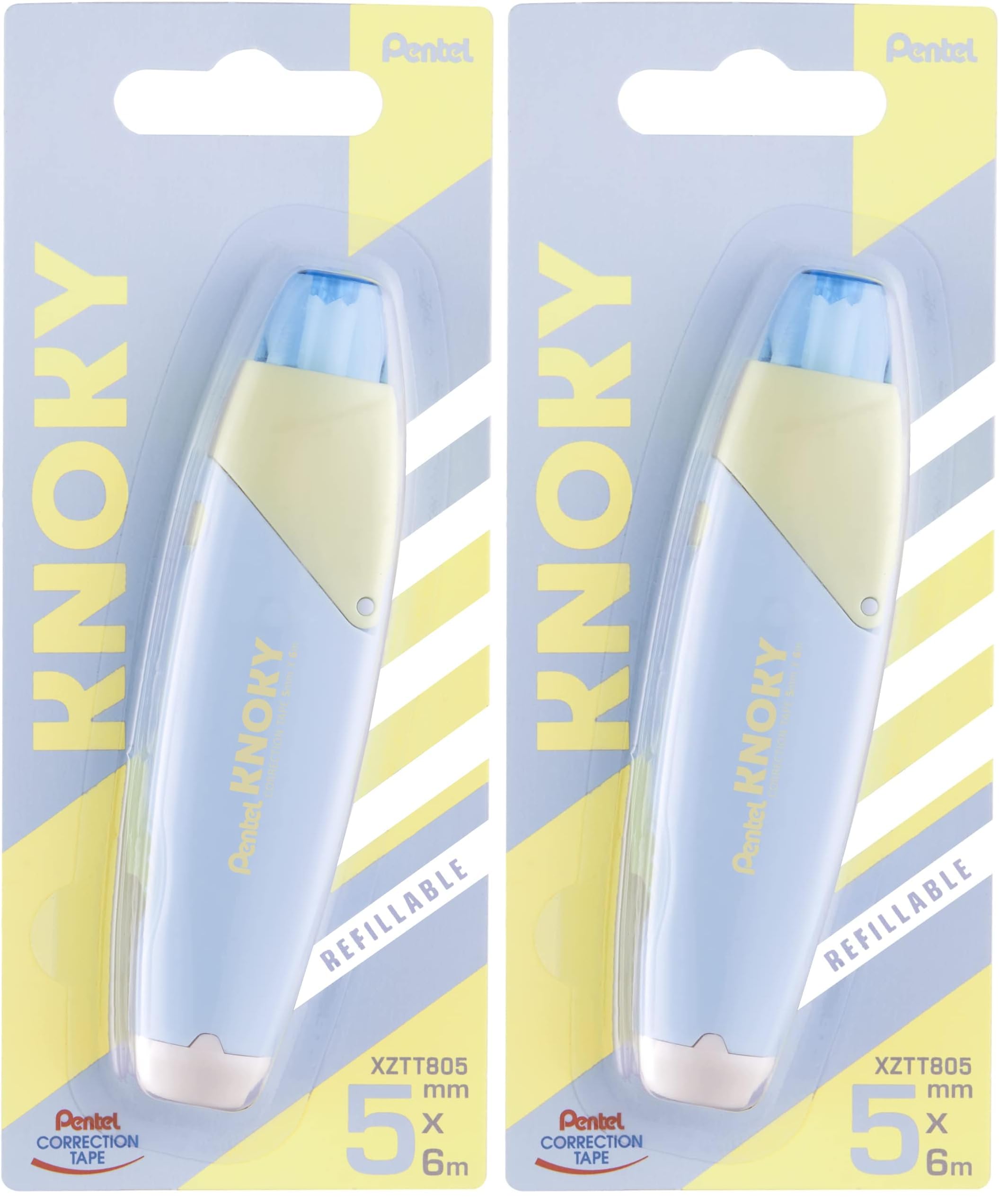 pentel-knoky-xztt805s-wy-ruban-correcteur-r-tractable-rechargeable-5-mm-x-6-m-bl image 6