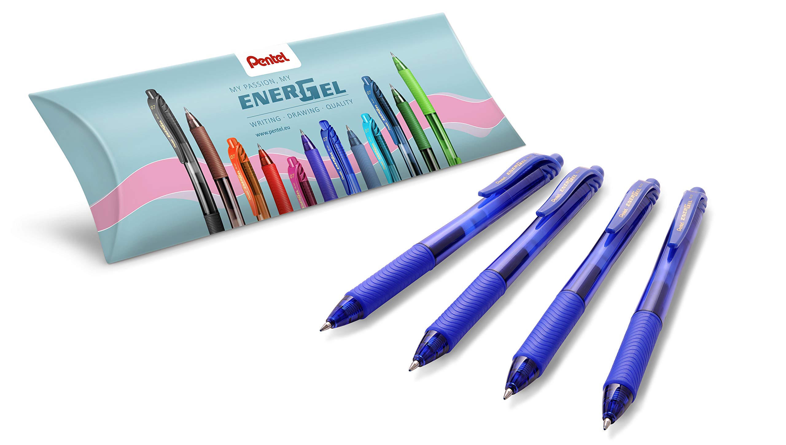 pentel-energel-x-bl107-roller-gel-r-tractable-pack-de-4-noir-pointe-0-7-mm image 4