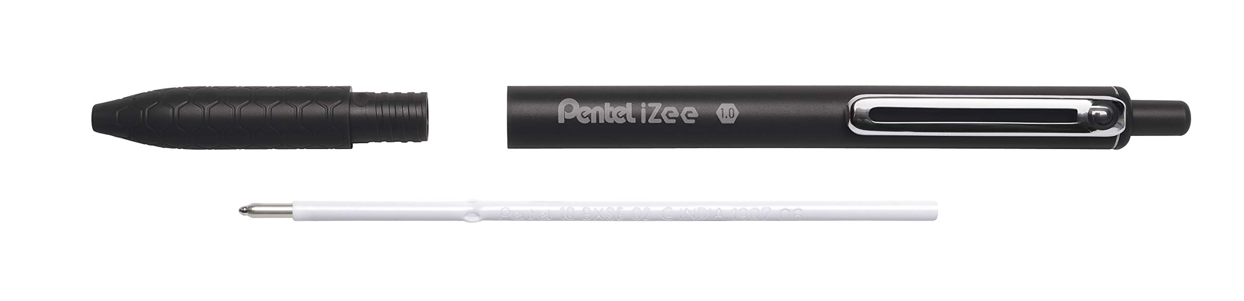 pentel-izee-bx470-stylo-bille-r-tractable-noir-pointe-large-1-0-mm image 6