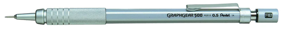 pentel-graphgear-500-porte-mine-0-5-mm-gris-lot-de-12 image 1