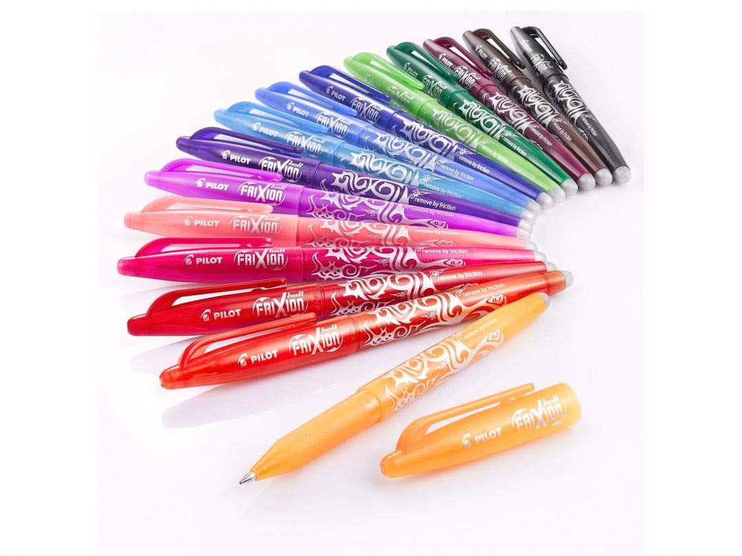 pilot-frixion-ball-07-pochette-de-15-rollers-effa-ables-pointe-moyenne-couleurs- image 4