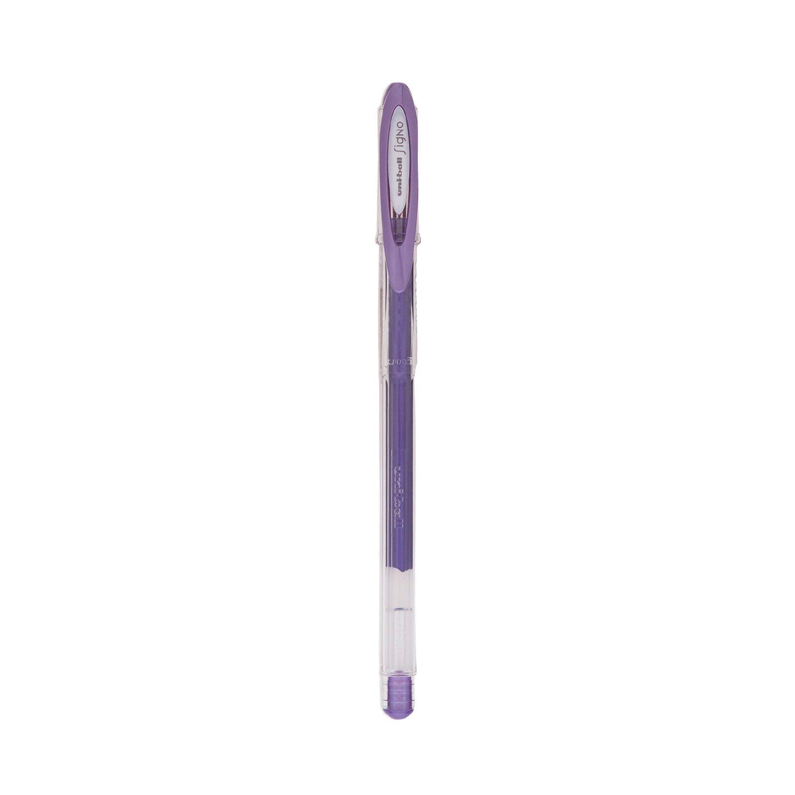 uni-ball-signo-um120-lot-de-8-rollers-encre-gel-m-tallis-s-0-8-mm-or-argent-rose image 8