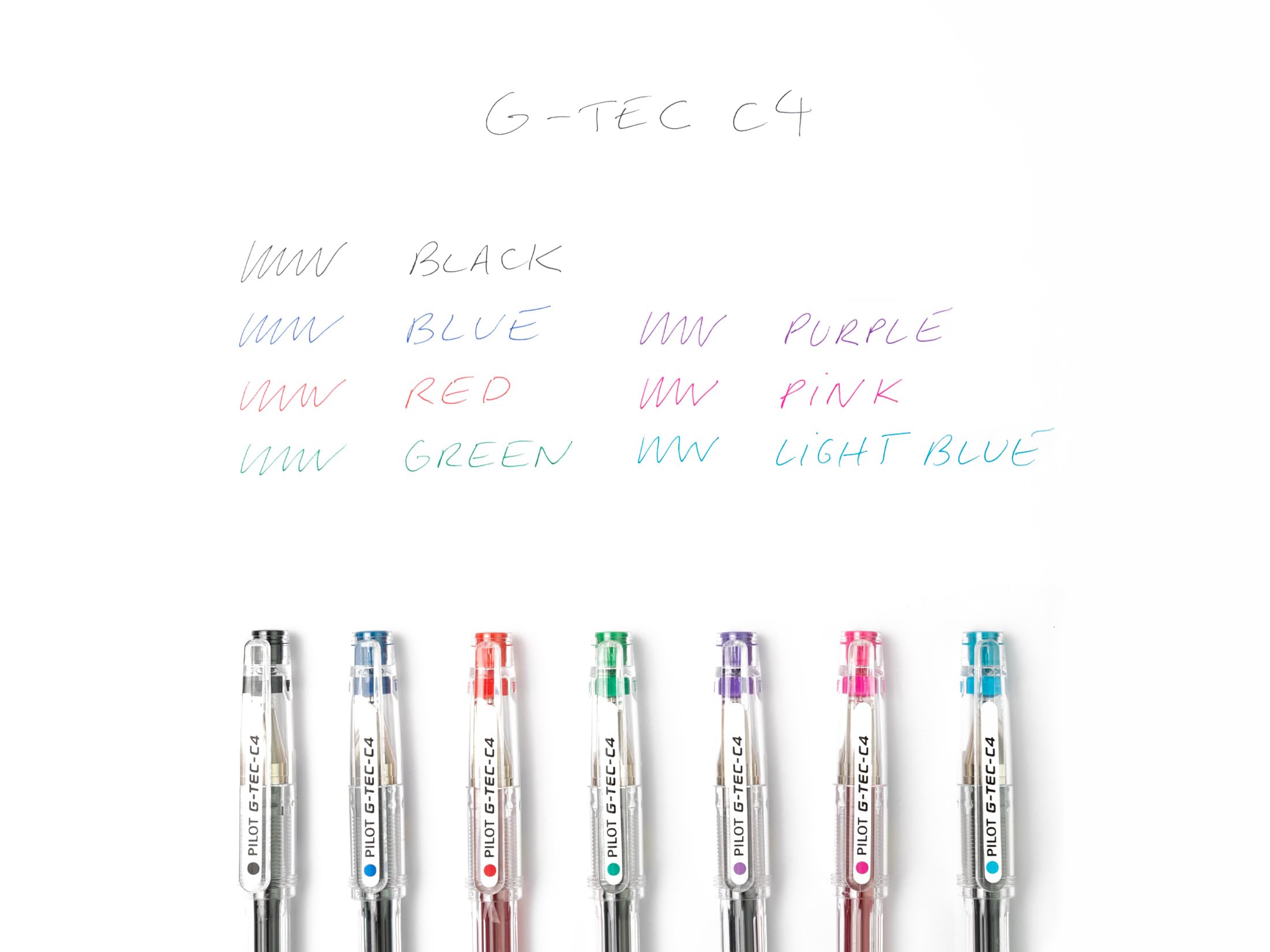 pilot-g-tec-c4-roller-gel-pointe-ultra-fine-0-4-mm-lot-de-4-couleurs image 6